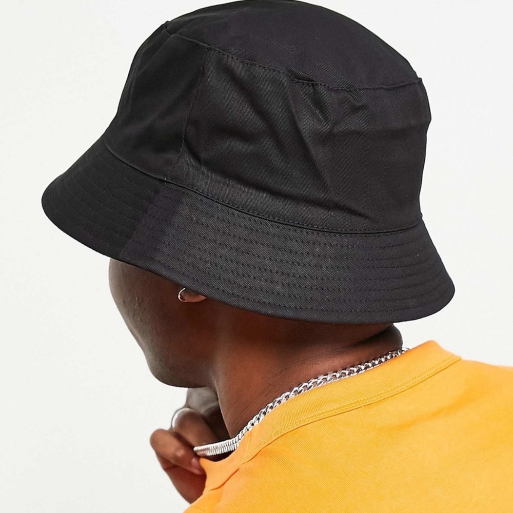 🤎ASOS DESIGN bucket hat in black with embroidery